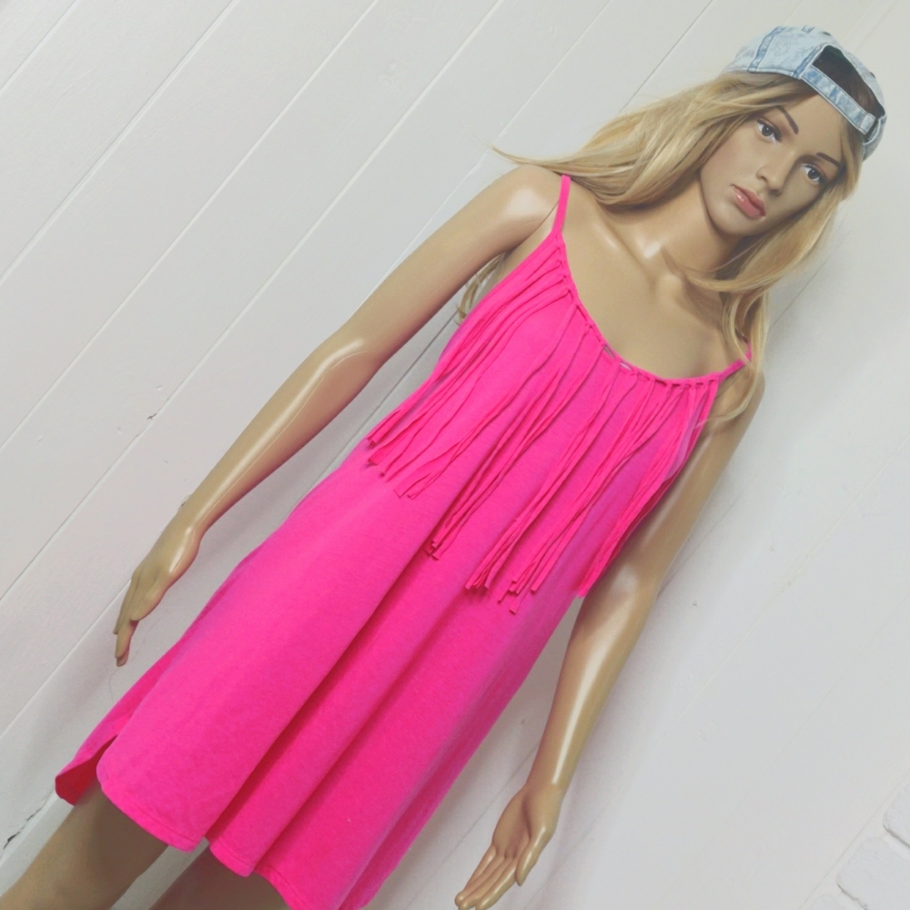 Pink Fringe Dress